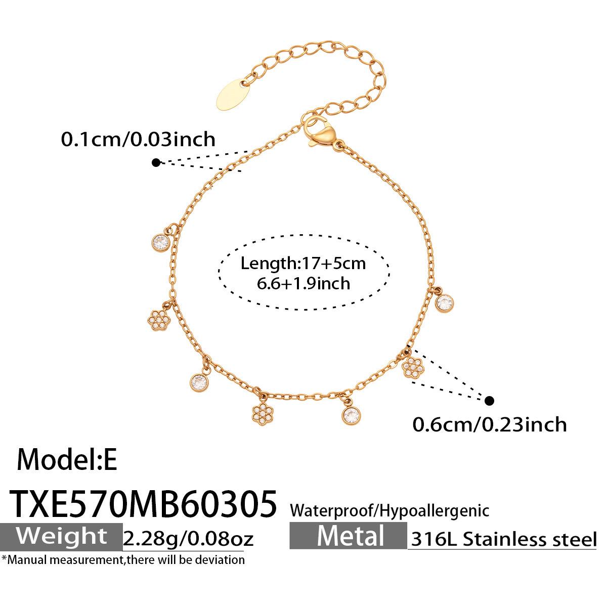 Elegant 8-Shape Flower Rhinestone DIY Necklace & Bracelet Set