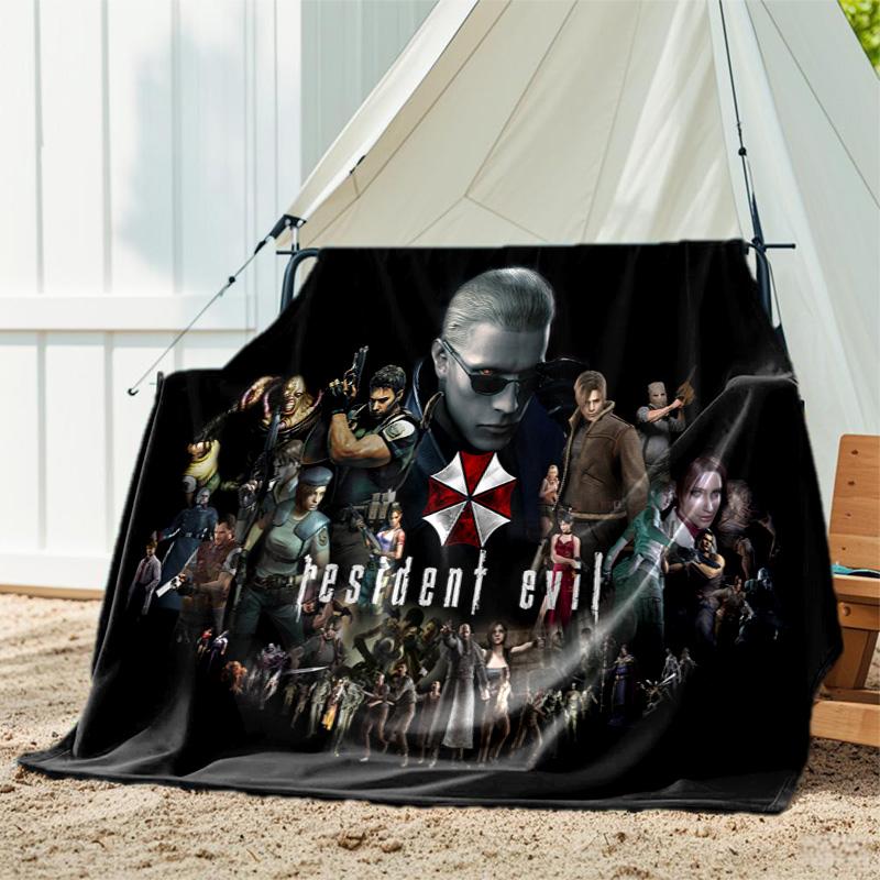 The sci-fi game Resident Evil features the Umbrella Corporation blanket a soft home furnishing nap decoration a warm Sherpa blanket for all seasons U6