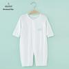 Ultra-Thin Ice Silk Mugwort Baby Onesie - Long Sleeve Summer Romper