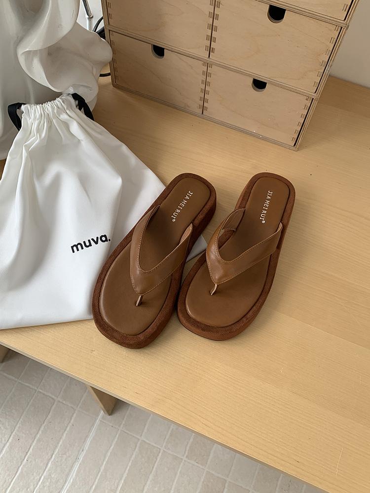 Fashion Summer Flip Flops for Women 2025 Platform Clip Toe Sandals Fashion Slides Woman Beach Vacation Outdoor Slippers Zapatos De Mujer