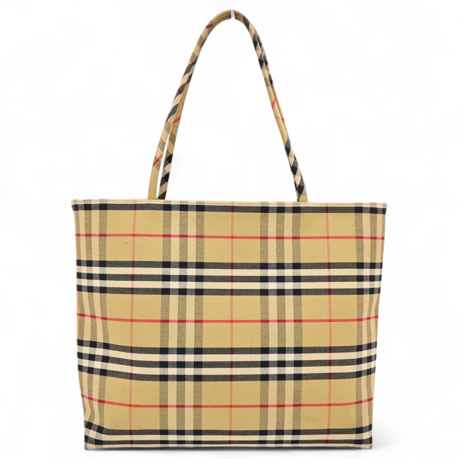 

Auth Burberry London Nova Check Tote Bag bb9813je