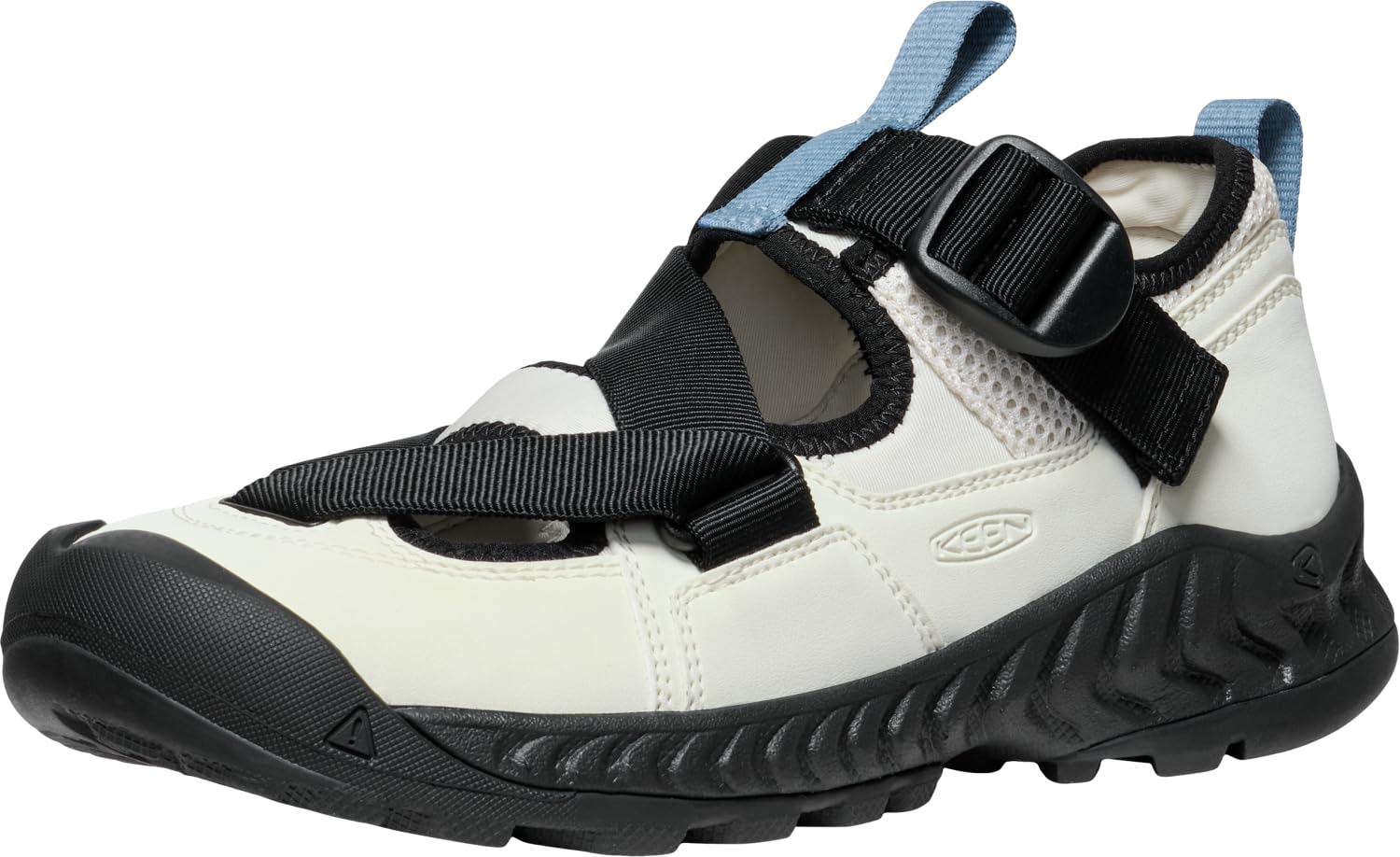 

HOODZERRA SANDAL Unisex Adult Sandals SILVER cm [KEEN] - - BIRCH/BLACK - 26.0