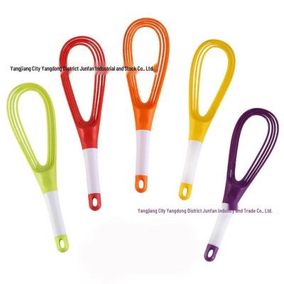 Bunter Faltbarer Drehbesen - Vielseitiges Manuelles Küchenwerkzeug