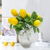 2pcs Simulated Lemon Fruit Branch Bouquet With Green Leaves Artificial Flowers Home Photography Props Flores Artificales Plant