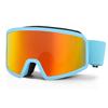 Double-layer anti-fog ski goggles, cylindrical lenses, high-definition, wide field of vision, mountaineering goggles, outdoor adult unisex ski
