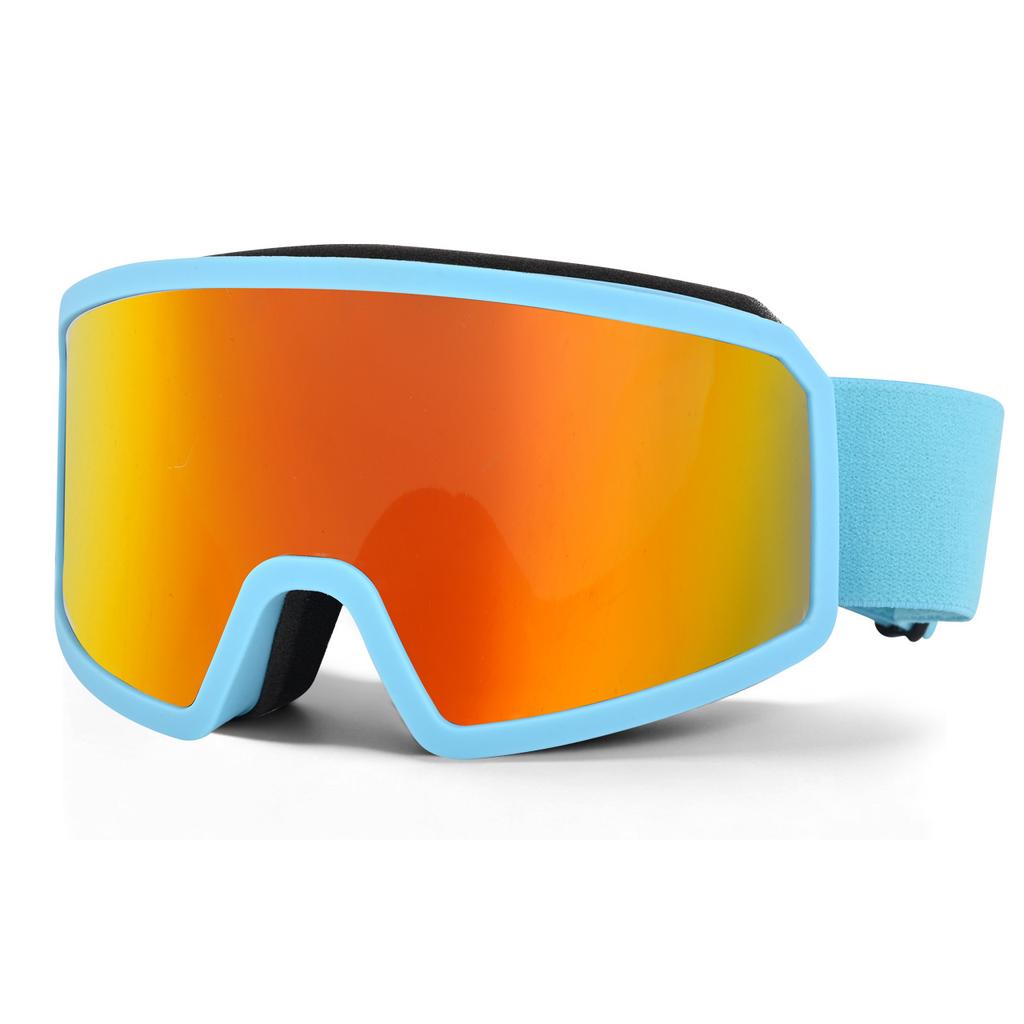 Double-layer anti-fog ski goggles, cylindrical lenses, high-definition, wide field of vision, mountaineering goggles, outdoor adult unisex ski