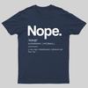Nope Definition Geeky T-Shirt