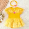 Baby Romper Tutu Dress with Headband Infant Baby Girl Princess Clothes Cute Design Kids Dress Halloween Party Costumes Outfit