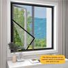 Self-Adhesive Design Self-Adhesive Window Screen Retractable Mesh Flexible Mesh Drill-Free Stick-On Door Curtain
