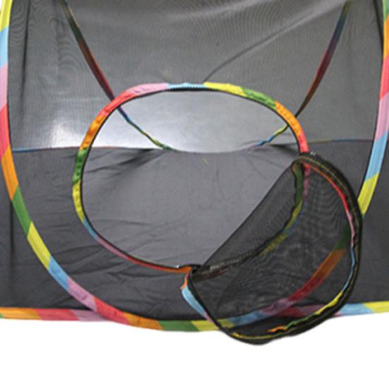 Mesh Pet Tunnel Toy Collapsible Cat Tunnel Tube Tent Safe Breathable Mesh Enclosure for Small
