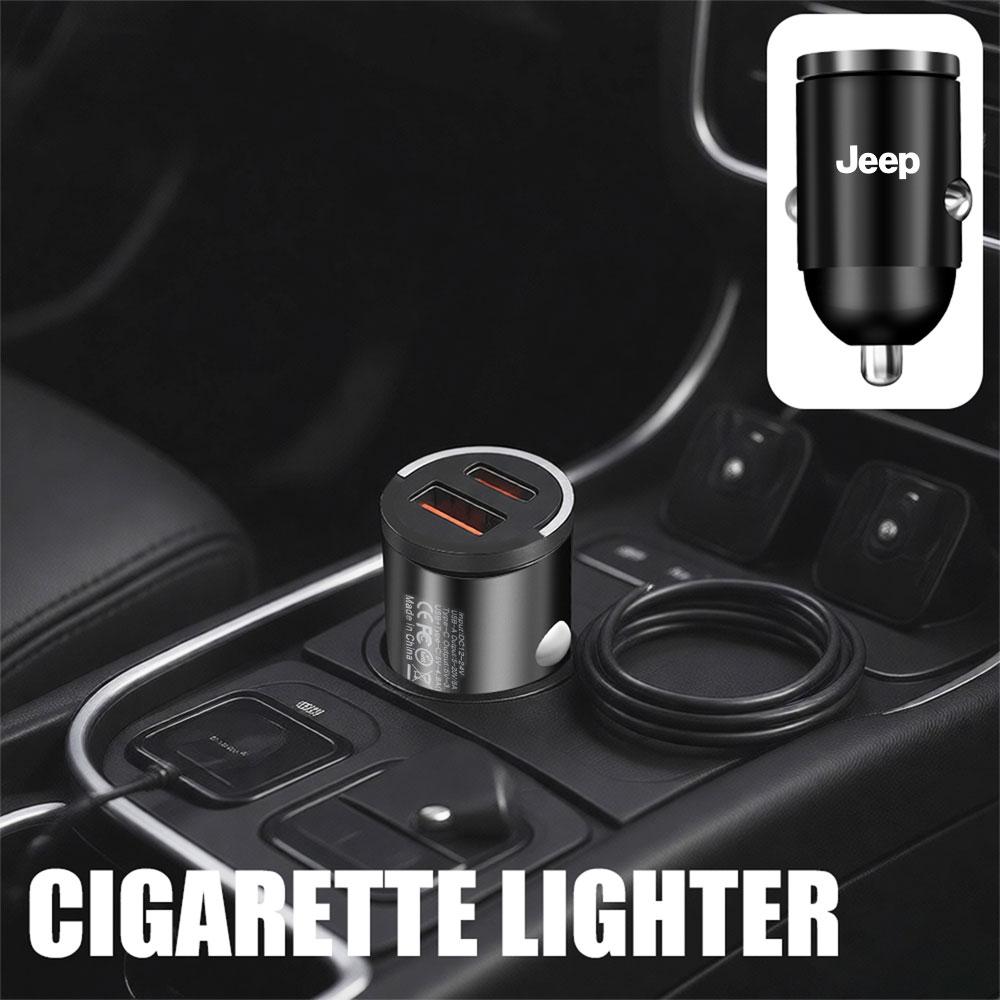 Car Charger Fast Charging Cigarette Lighter Adapter ONE-TO-TWO Charger For Jeep Grand Cherokee Wrangler Renegaed Compass Patriot ANP1