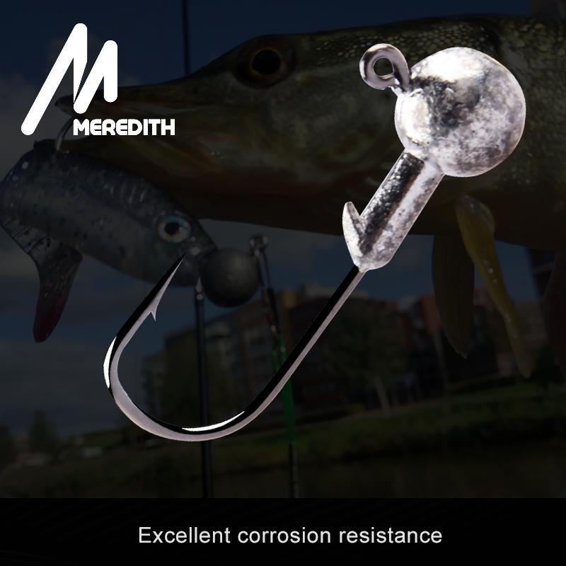 MEREDITH Cabeça de gabarito 1g 2g 3g 4g 5g 7g 8g 10g 12g 14g 22g cabeça gancho gabarito gancho de pesca gabarito pique peixe acessórios