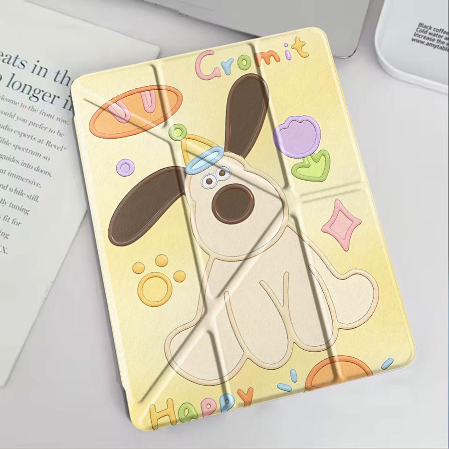 Holder Cover Tablet Case For iPad Pro 2025 Air 4 5 M3 M2 1 2 M4 11inch Pro 11th 10th 9th 8th 7th 12.9inch Mini 6 7 Dog Cartoon