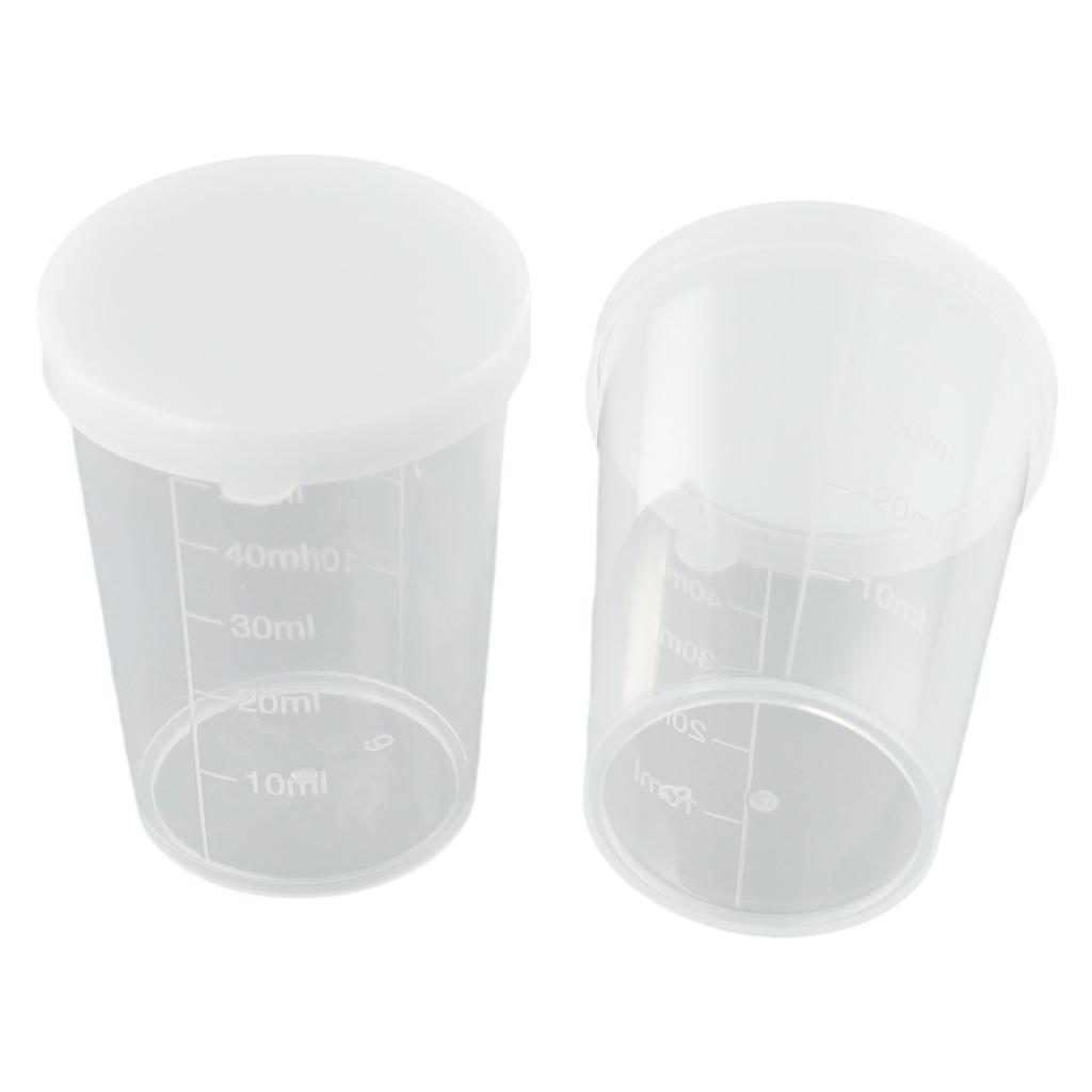 100ML Measuring Cup 10pcs 30ML 50ML Transparent With Graduated