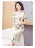Elegant Short-Sleeved Summer Set for Mom (Aged 50-60)