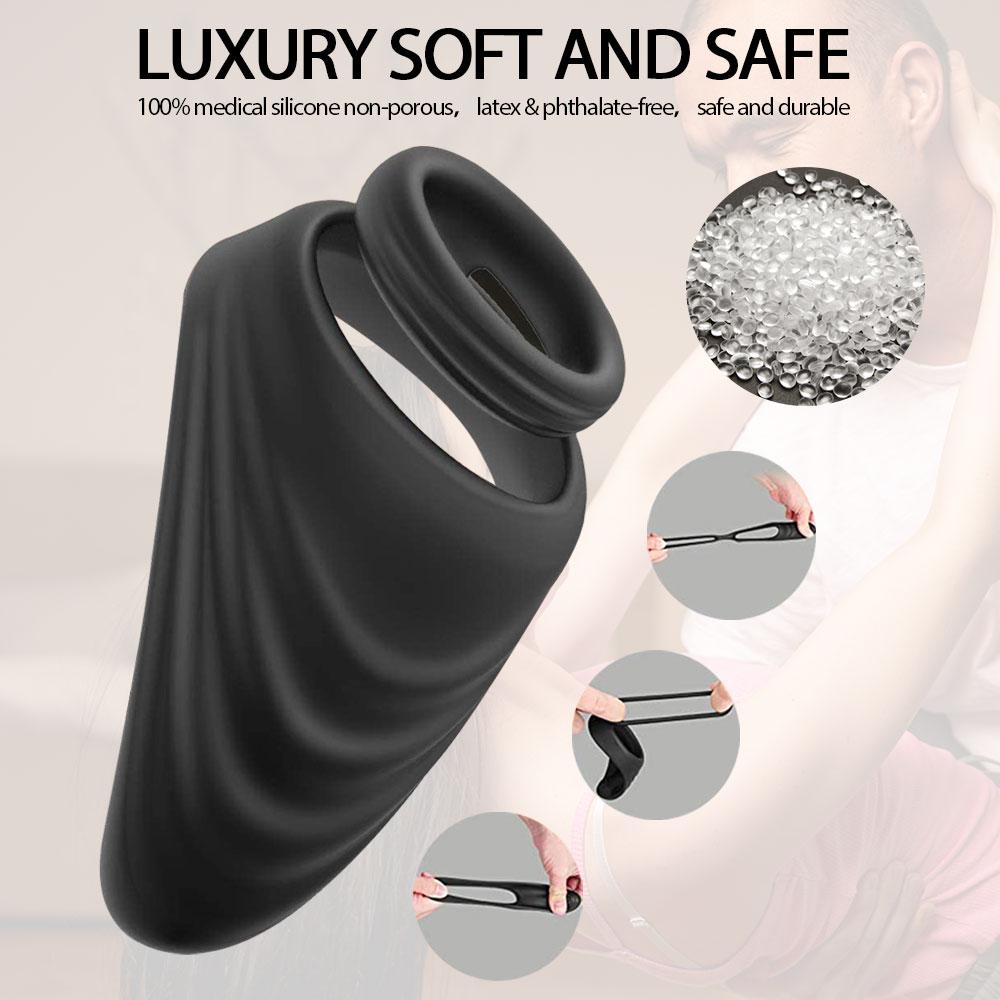 Doppelte Penisringe für Paare, männlicher Masturbator für Männer, Dick-Penis-Ring, erotisches Sexprodukt, Spielzeug-Shop für Männer, keine Vibrator-Massage