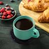 1/6PCS Artificial Leather Marble Coaster Drink Coffee Cup Mat Table Plamats Round Heat-resistant Tea Pad Table Pad Holder