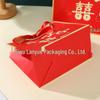 Spot 2025 New Year Gift Bag - Holiday Paper Bag with Ribbon for New Year's Day Gifts and Clothing.