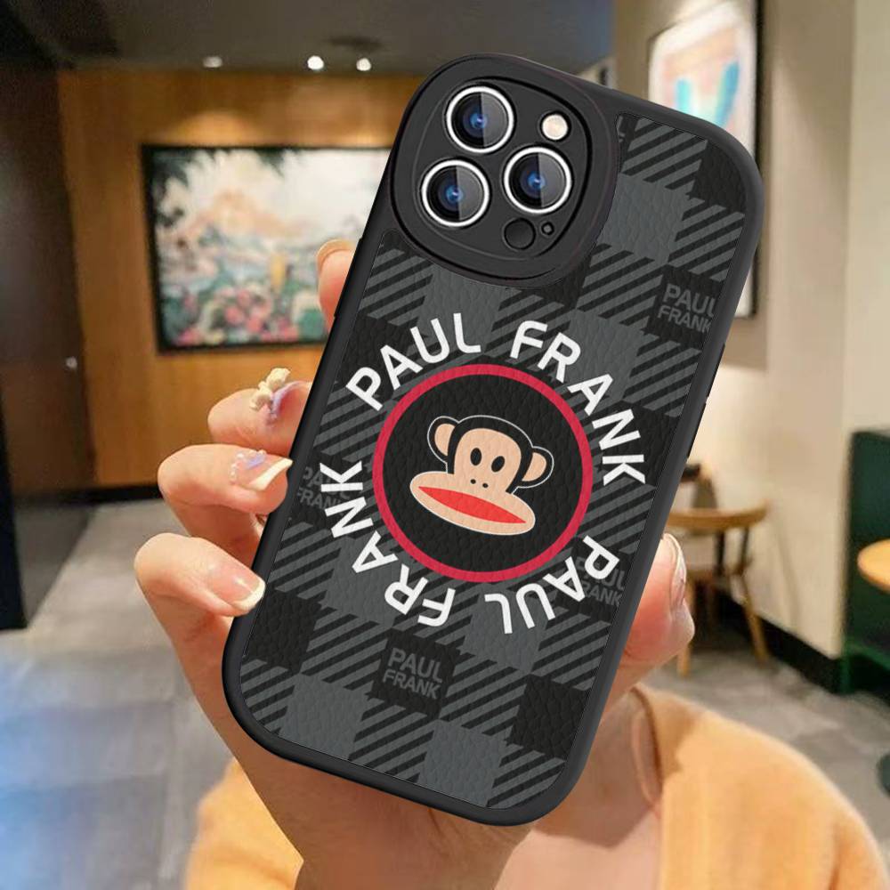 Berühmte Luxuriöse P-Paul F-Frank Leder Handyhülle Für IPhone 15 14 13 Pro Max 12 11 16 Plus Handyhülle