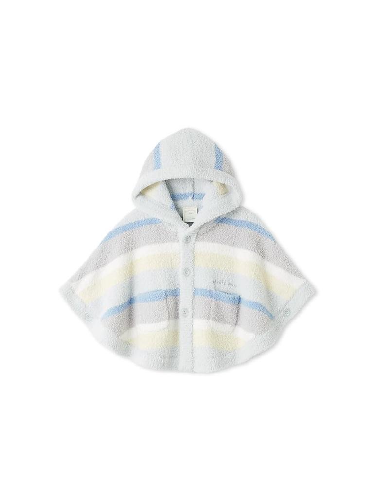 Baby Moko Colorful Border Poncho PBNT255444BLU80 [BABY]