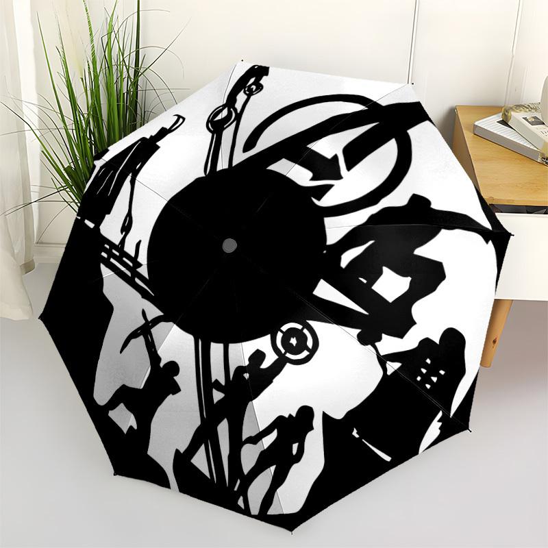 1pc Avengers Automatic Open/Close Umbrella - Compact Travel Umbrella with 8-Rib Durable Frame, Portable for Commuting, yy251023048