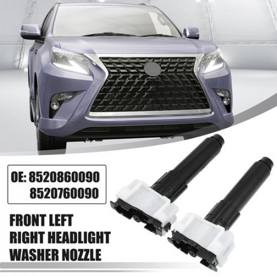 1 пара передних левой и правой форсунок омывателя фар автомобиля для Lexus GX460 2014-2017