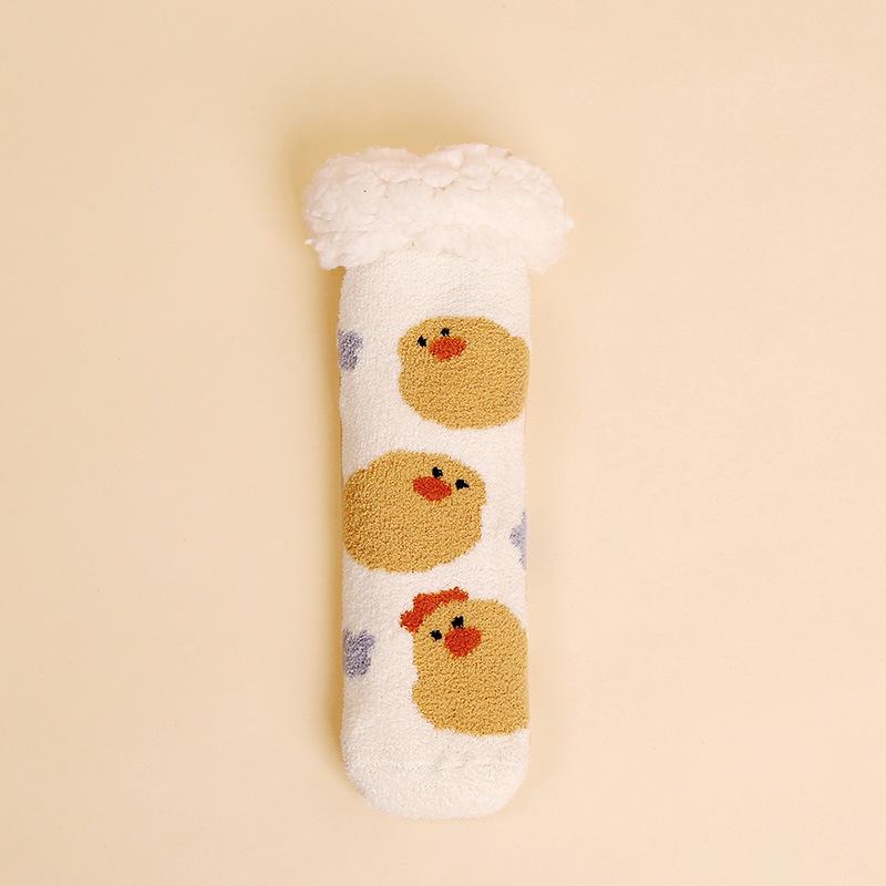 Lambswool Women's Thick Plush Socks - Warm Winter & Autumn Maternity Sleep Floor Socks