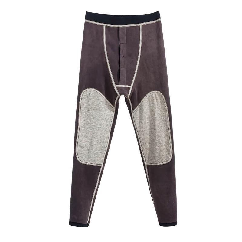 OEING Men's Fleece-Lined Warm Pants with Cashmere Knee Protection