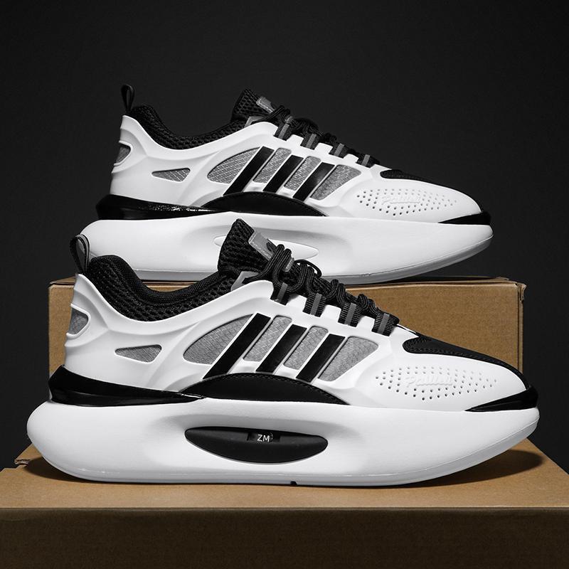 Men's Shoes Spring New Daddy Shoes Trendy Breathable Shallow Mouth Lace-up Running Shoes Fashion Casual Sports Shoes