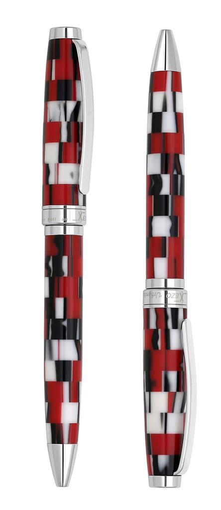 Xezo Urbanite II Trek Red Retro Style Serial Medium Nib Ballpoint No two are Pen. alike.