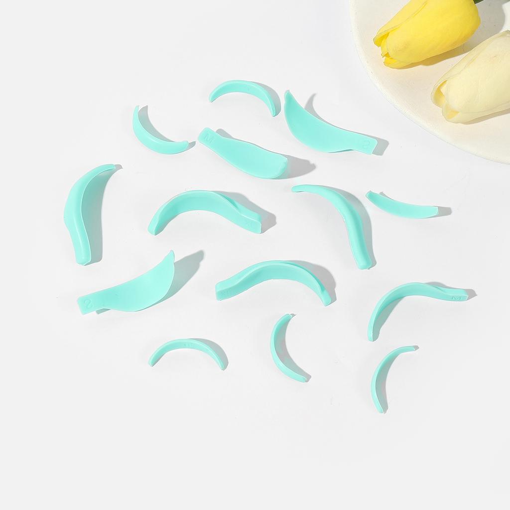 L CURL 7 Paare Silikon Wimpernwellen-Pad Make-up Lifting Wimpernstäbchen Schutz 3D Wimpernzange Zubehör Applikator Werkzeuge