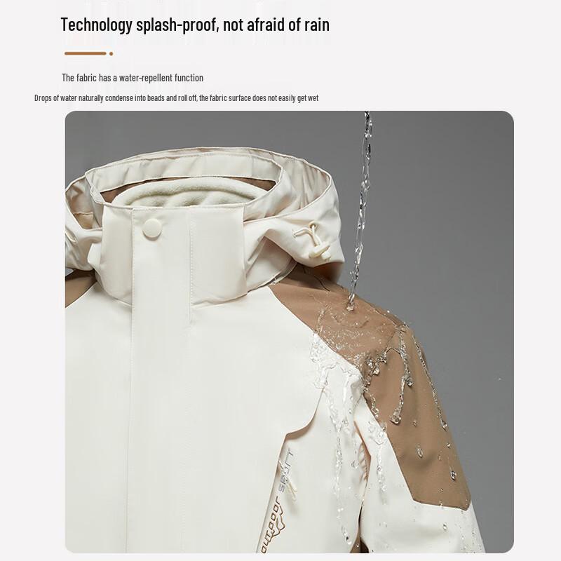 Eastern Camel Couple's 3-in-1 Outdoor Storm Jacket