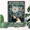 Motivational Metal Poster Wall Art Inspirational Print for Women Bedroom Office Gift