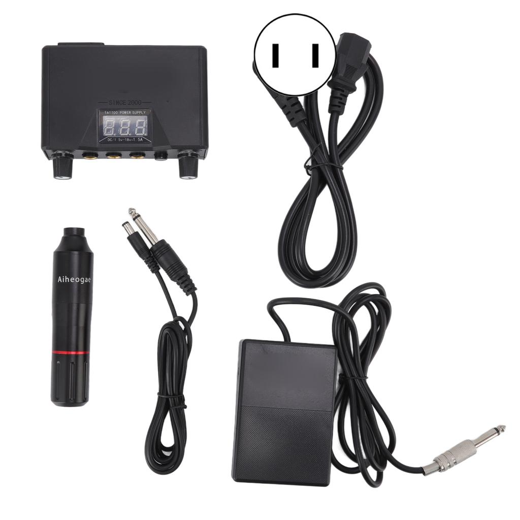 Professional Tattoo Pen Kit DC Interface Tattoo Machine High Accuracy Safe for Beginners Artists US