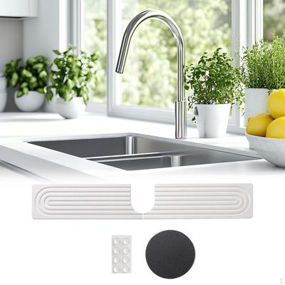 Faucet Mat for Kitchen Sink Guard Drain Pad Protector Tray Water Catcher Laundry Room