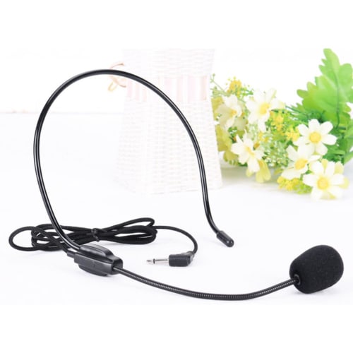 Portable Loudspeaker, Compact 3.5mm Wired Headset Microphone, High-Fidelity Sound Quality, Lightweight ABS Construction, Instant Insertion and Use, Du