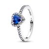 Pandora Elevated Princess Blue Heart Ring 198421c09