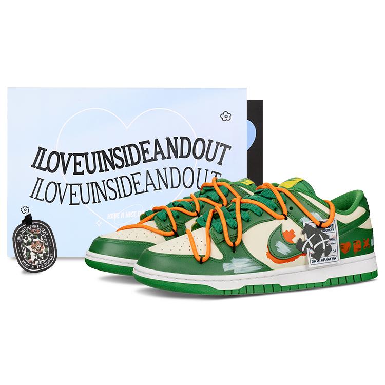 

Nike Dunk Low top Skateboard Shoes Men s Orange Green DD1391-300(Team62-) 44.5
