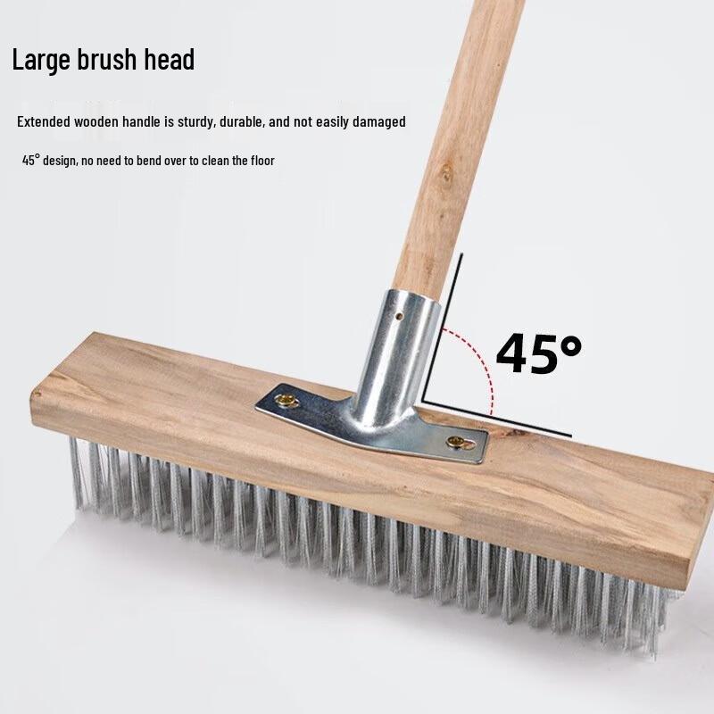 Heavy-Duty Stainless Steel Wire Floor Brush