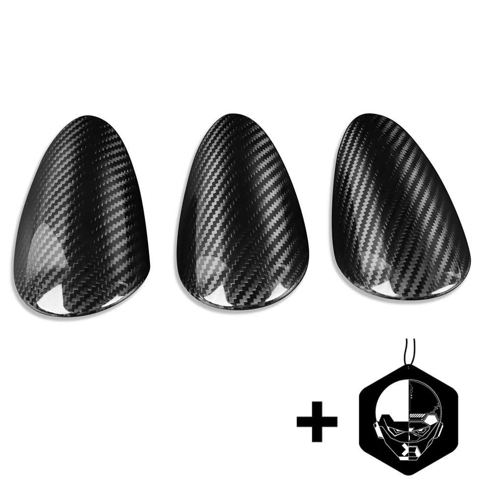 3Pcs Real Carbon Fiber Car Sticker For Nissan 370Z Z34 trument Gauge Pod Trim Cover Dashboard Interior Decoration Accessories 3pcs