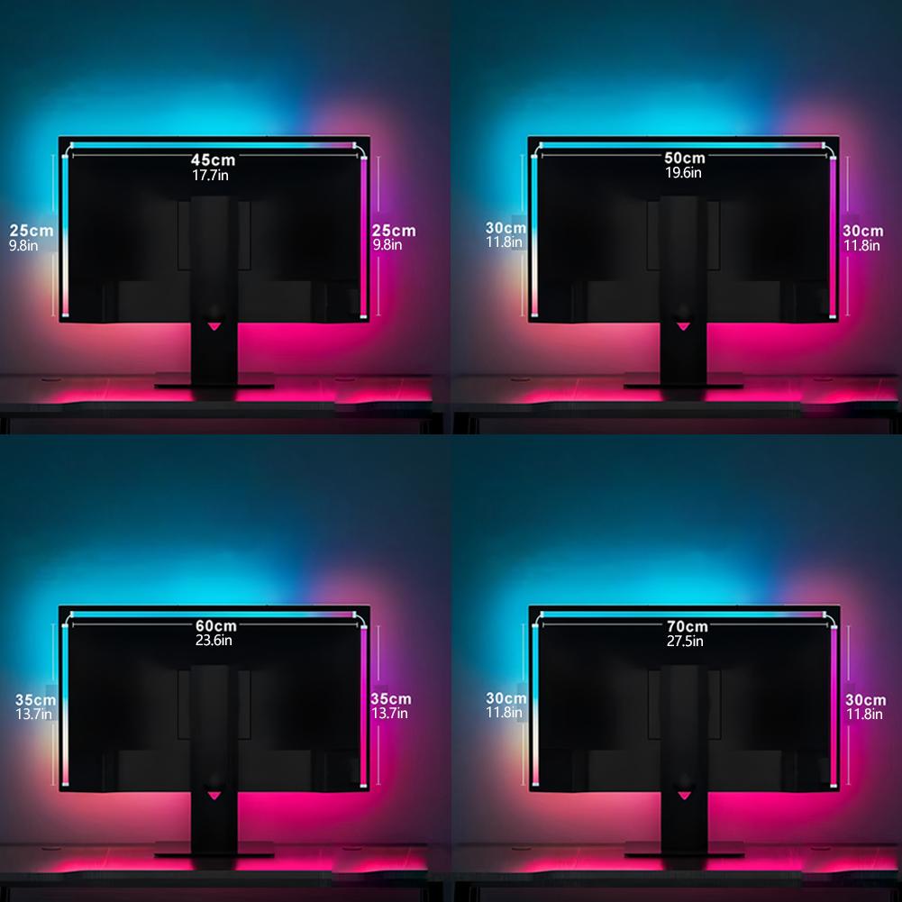 Music Game Sync 24" Screen Gaming Amosphere Ambient Smart TV Monitor LED Strip Backlight Light for Computer Screen