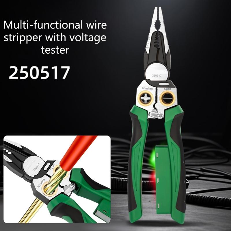 Professional Electrician Wire Stripping and Cutting Pliers With Ergonomic Grip for Clean Safe Cut Industrial Easy To Use