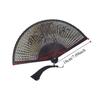 Portable Hollowed-Out Folding Fan Classical Vintage Chinese Style Bamboo Fan with Tassel Decorative Dance Fan Performance Prop