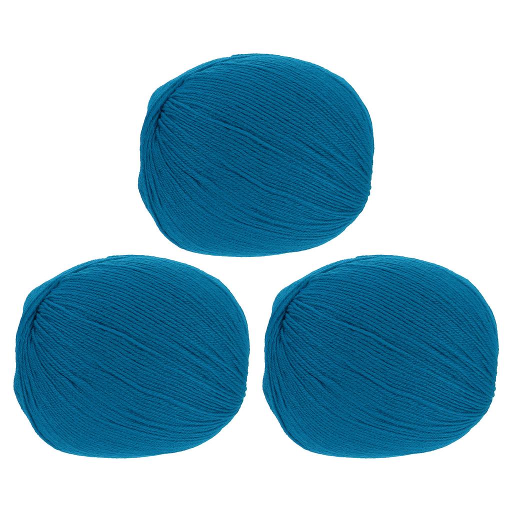 100% Wollgarn 4-fädiges Wollvlies Luxuriöses und weiches Garn Handgefärbtes Garn zum Handstricken Häkeln, 3,52 OZ, 306 Yard 3 Knäuel