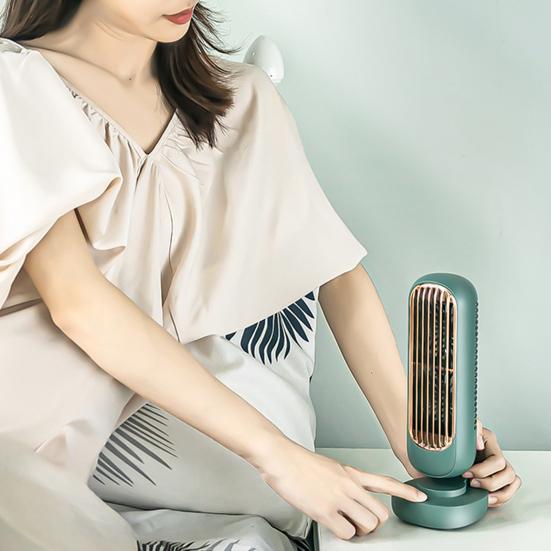 

Прочный настольный вентилятор с большим углом обзора, низкий уровень шума, охлаждение зелёный