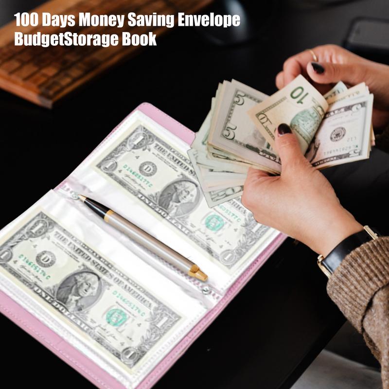 100 Envelopes Money Saving Challenge Budget Binder 100 Days Binder Envelopes To Save 5050 Dollars For Budget Tracking Women Men