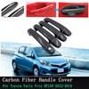 Car Exterior Stickers Carbon Chrome Door Handle Cover For Toyota Yaris XP130 Vitz 2012 2013 2014 2015 2016 2017 2018