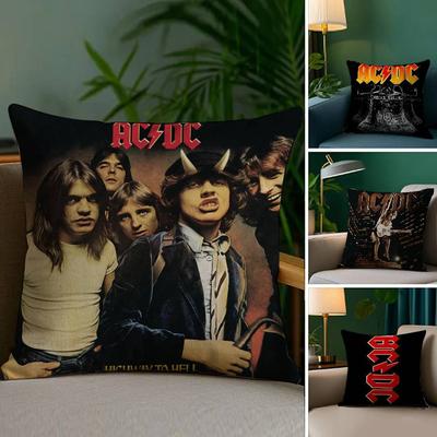 ACDC Band Classic Vintage Pillow Case Anti-dustmite Invisible Zipper Sofa Bed