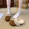 Women's Baotou Lightweight and Comfortable a Footstirrup Heightening Winter Warm Cold Padded Non-slip Wear-resistant Leisure Cotton Slippers