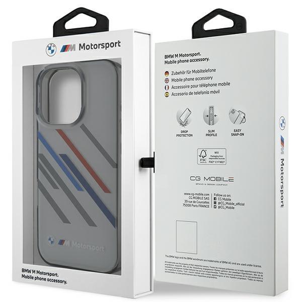 Bmw Bmhcp16L23Htrag Iphone 16 Pro 6.3   Szary/Grey Hardcase Motorsport Iml Random Stripes